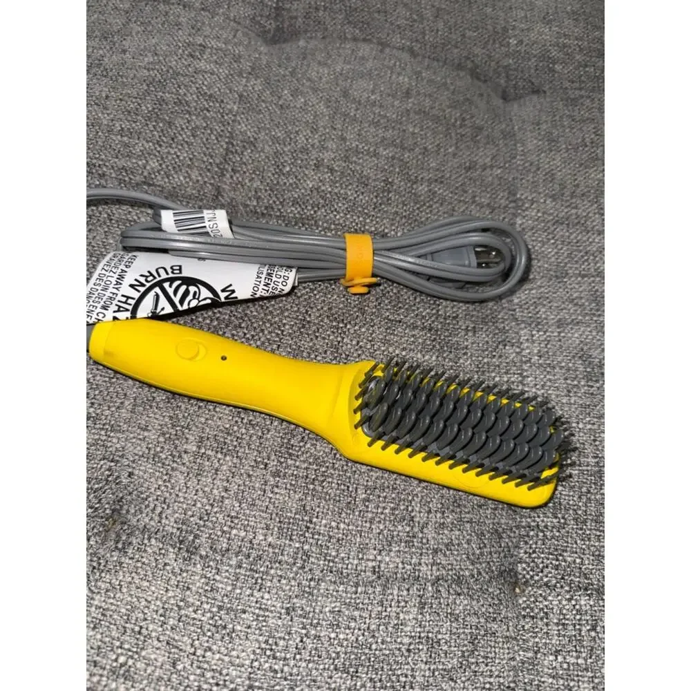Drybar The Baby Brush Crush Mini Heated Straightening Brush in yellow